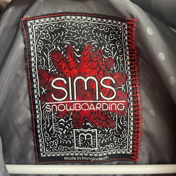 Sims Women’s Snowboard Jacket Coral Medium Insulated Winter Snow Coat - Picture 8 of 9